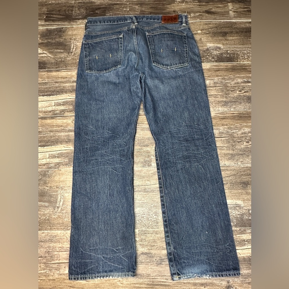 Y2K Polo Ralph Lauren Jeans 34x30 Bootcut Jeans Red R 100% Cotton - Picture 3 of 16